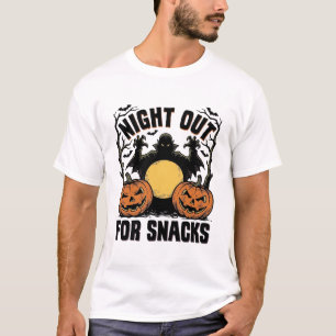 T-shirt Chemise drôle de vampire avec art de nuit de citro