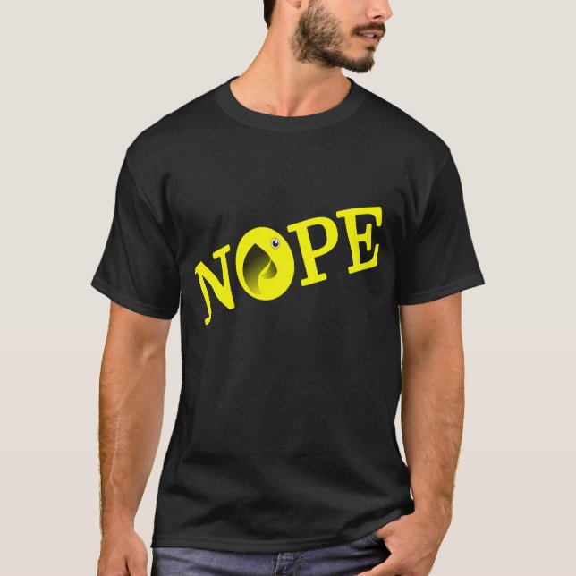 T-shirt Chemise drôle de visage de non (Devant)