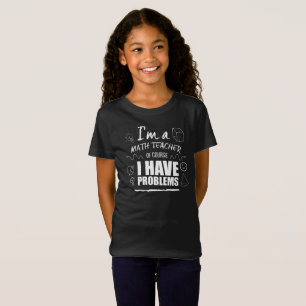 T-Shirt Chemise drôle d'école de problèmes de maths de