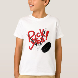 T-shirt Chemise drôle d'hockey d'enfants