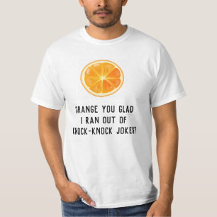 T-shirt Chemise drôle d'humour de jeu de mots orange