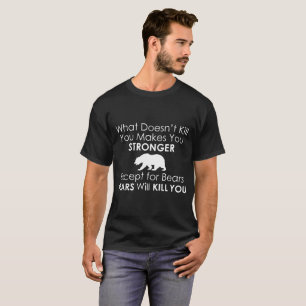 T-shirt Chemise drôle d'ours de plaisanterie