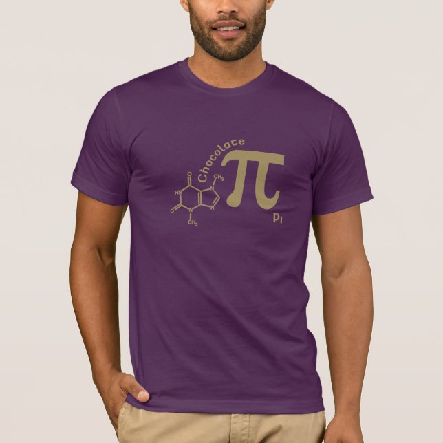 T-shirt Chemise drôle du chocolat pi (Devant)