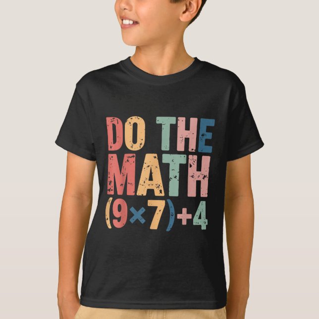 T-shirt Chemise Drôle Math 67 Mème Six Sept (Devant)