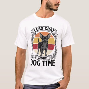 T-shirt Chemise drôle pour amateur de chien Gravure vintag