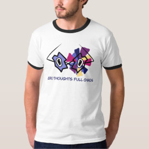 T-shirt Chemise drôle pour homme Zero Thoughts Full Chaos