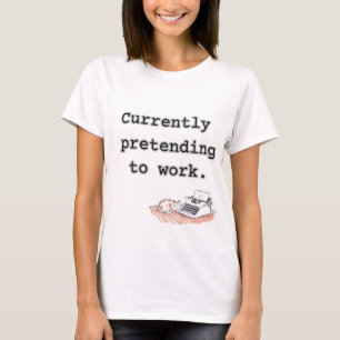 T-shirt Chemise drôle pour le télétravail – Actuellement e