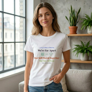 T-shirt Chemise drôle pour meilleur ami de loin, ensemble