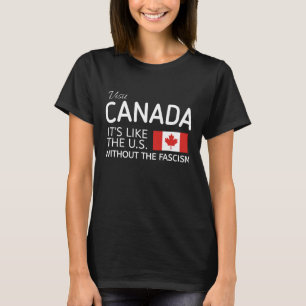 T-shirt Chemise drôle Pro Canada, C'est comme les États-Un