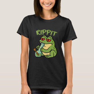 T-shirt Chemise drôle Rippit Stoner Frog Fumant Stoner