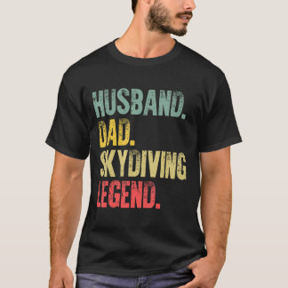 T-shirt Chemise drôle vintage homme mari papa parachutisme