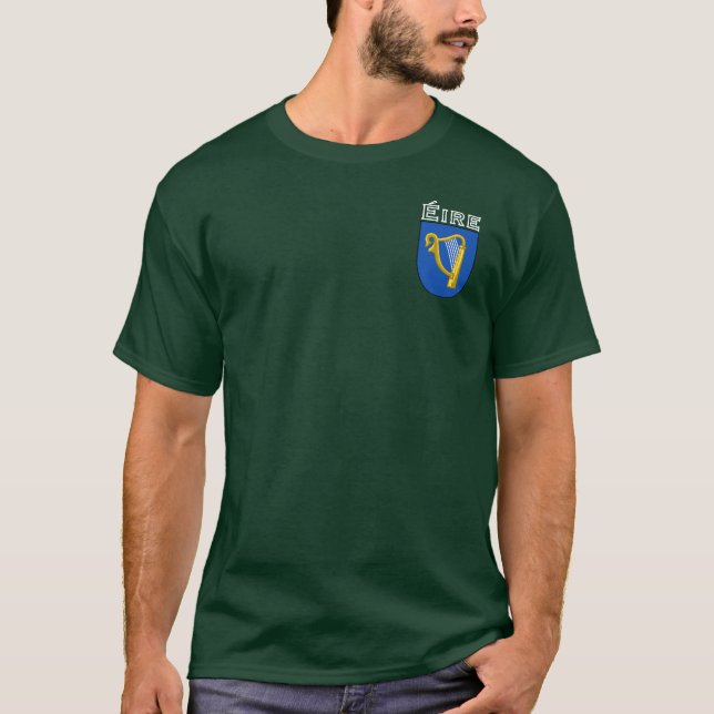 T-shirt Chemise du blason de l'Irlande (Devant)