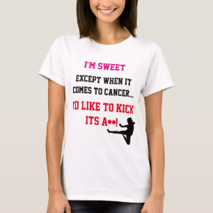 T-shirt Chemise du bout du Cancer de coup-de-pied