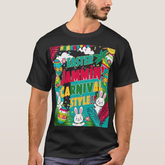 T-shirt chemise du carnaval de pâques jammin (Devant)