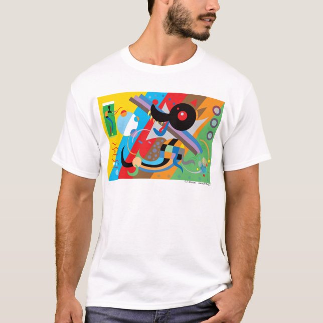 T-shirt Chemise du chiot de Kandinsky (Devant)