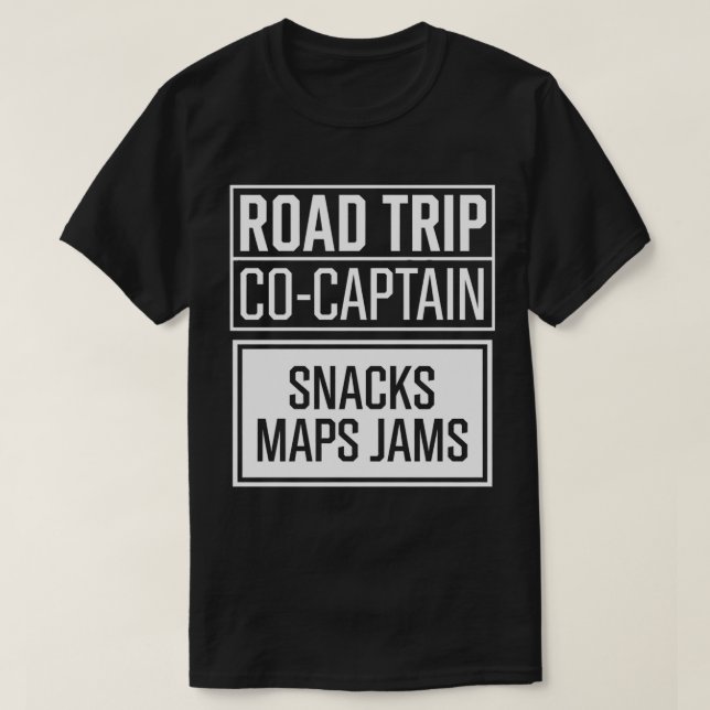 T-shirt Chemise du cocapitaine du voyage - Snacks Cartes J (Design devant)