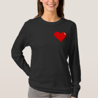 chemise du coeur 8bit