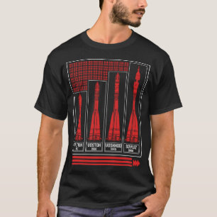 T-shirt Chemise du communisme, fusée spatiale Soyouz Russi