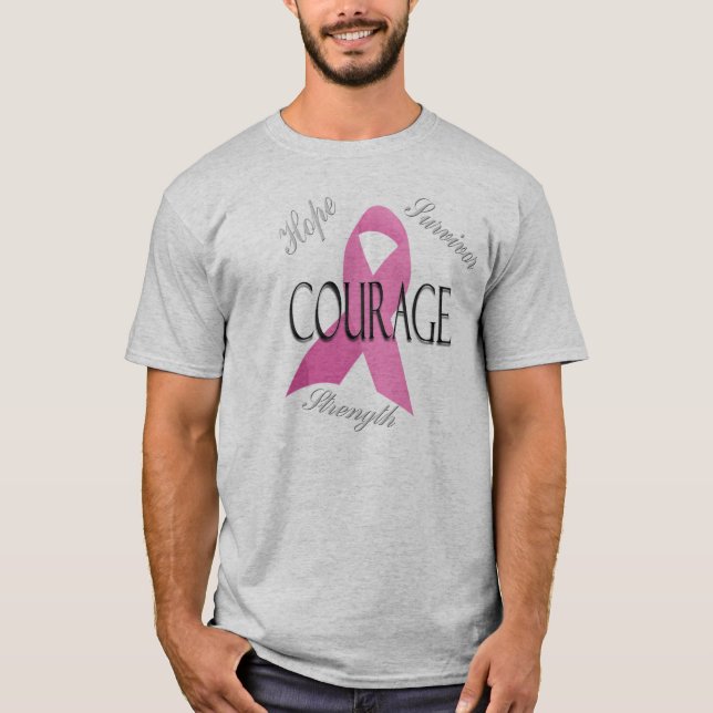 T-shirt Chemise du courage des hommes (Devant)