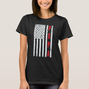 T-shirt Chemise du drapeau américain fière papa pour homme