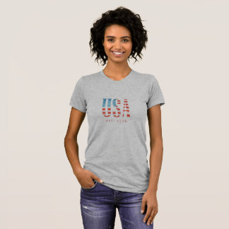 T-shirt Chemise du drapeau américain USA Fét. 1776