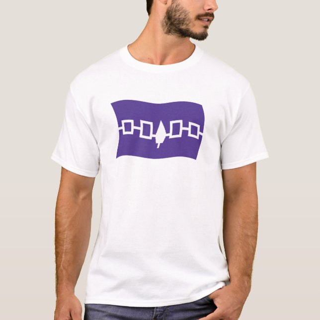 T-shirt Chemise du drapeau de la Confédération iroquoise (Devant)