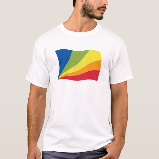 T-shirt Chemise du drapeau de la Langue Franca Nova (Devant)