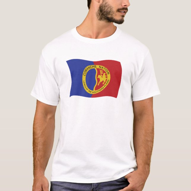 T-shirt Chemise du drapeau de la nation Comanche (Devant)