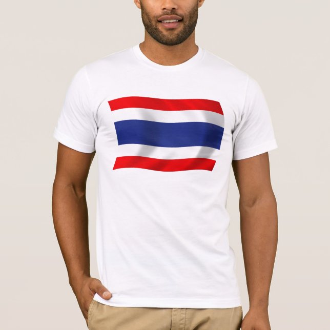 T-shirt Chemise du drapeau de la Thaïlande (Devant)