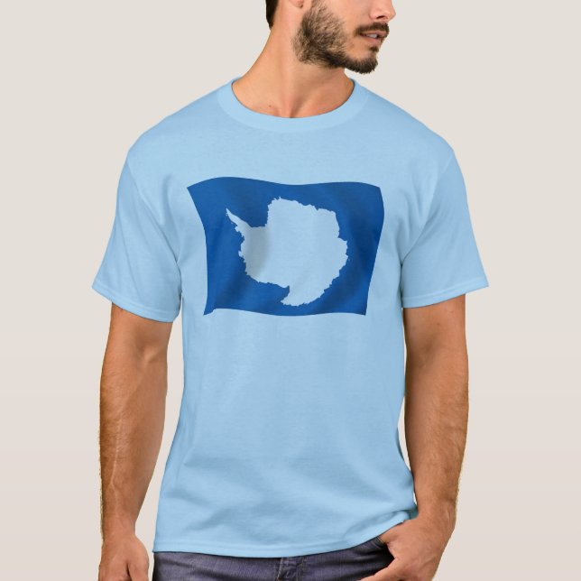 T-shirt Chemise du drapeau de l'Antarctique (Devant)