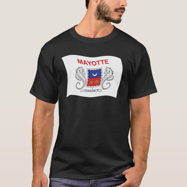 T-shirt Chemise du drapeau de Mayotte (Devant)