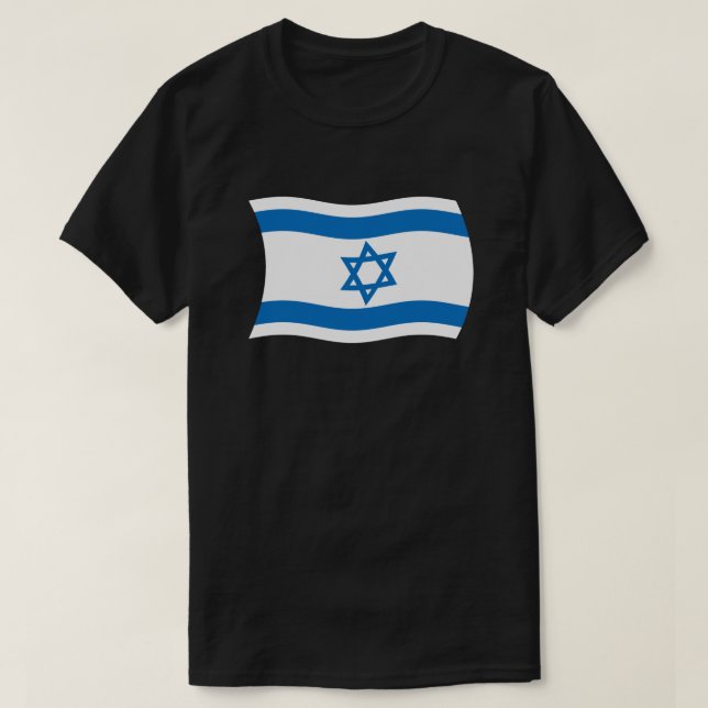 T-shirt Chemise du drapeau d'Israël (Design devant)