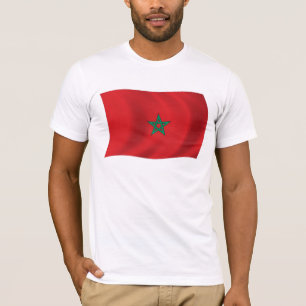 T-shirt Chemise du drapeau du Maroc