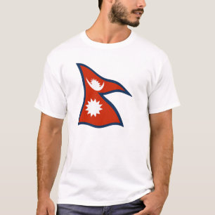T-shirt Chemise du drapeau du Népal