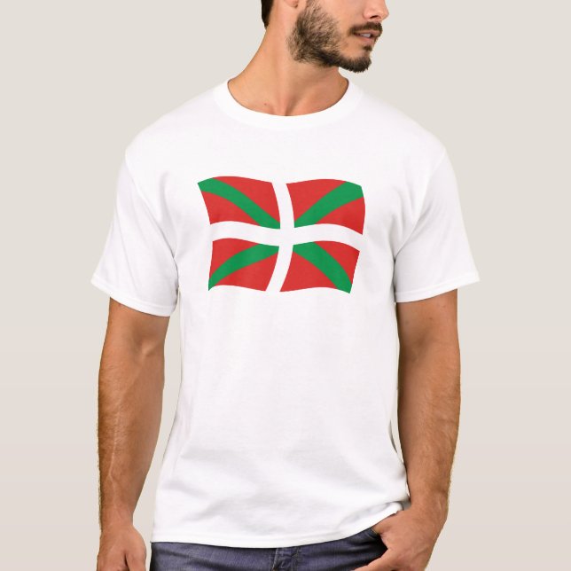 T-shirt Chemise du drapeau du peuple basque (Devant)