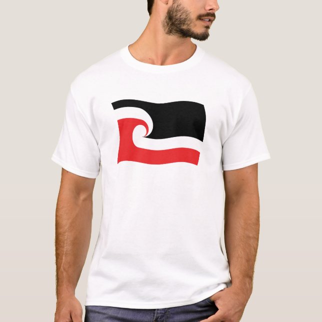 T-shirt Chemise du drapeau du peuple Maori (Devant)