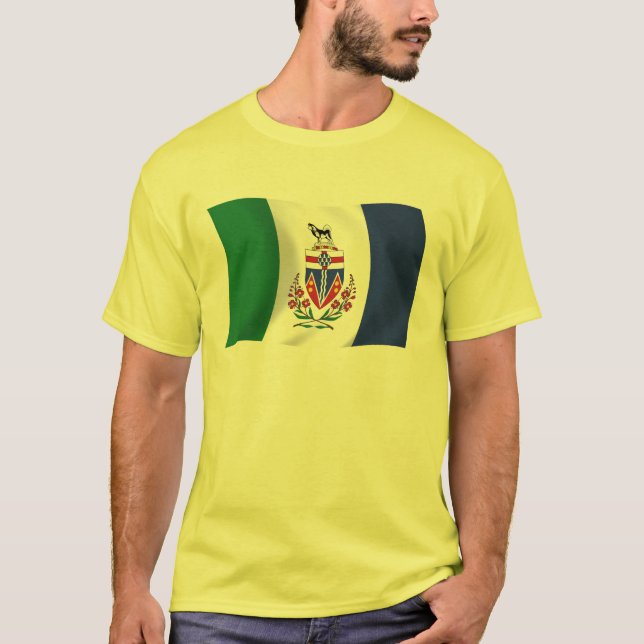 T-shirt Chemise du drapeau du Yukon (Devant)
