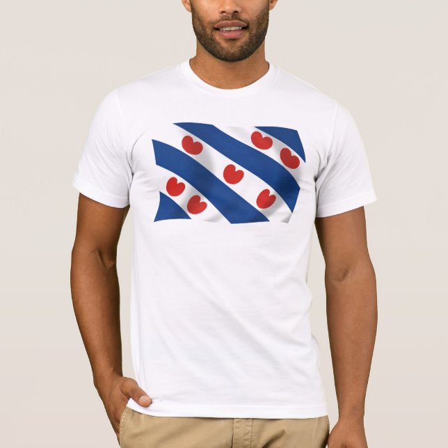 T-shirt Chemise du drapeau frison (Devant)