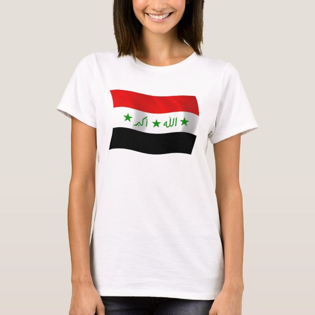 T-shirt Chemise du drapeau irakien (Devant)