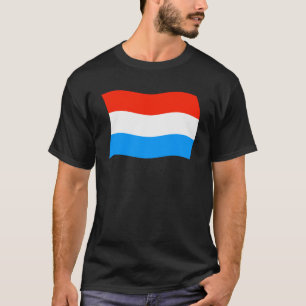 T-shirt Chemise du drapeau luxembourgeois
