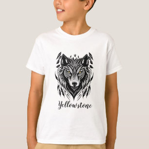 T-shirt Chemise du garçon Loup de Yellowstone