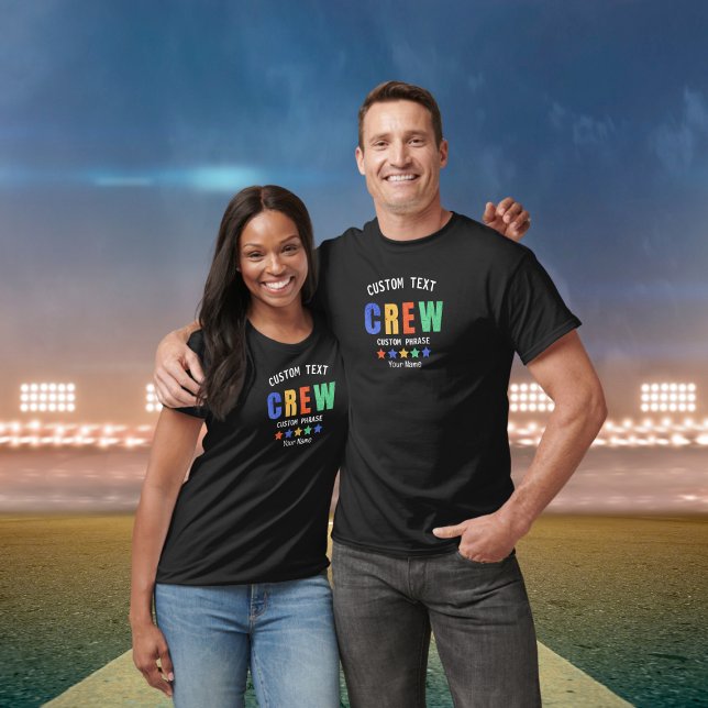 T-shirt Chemise du groupe Retro de l'équipage personnalisé (Créateur téléchargé)