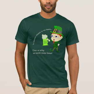 T-shirt Chemise du jour de St Patrick de bière de lutin