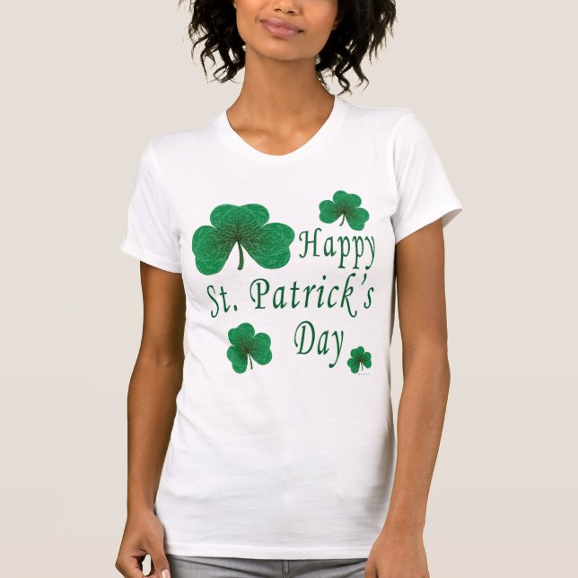 T-shirt Chemise du jour de St Patrick heureux (Devant)