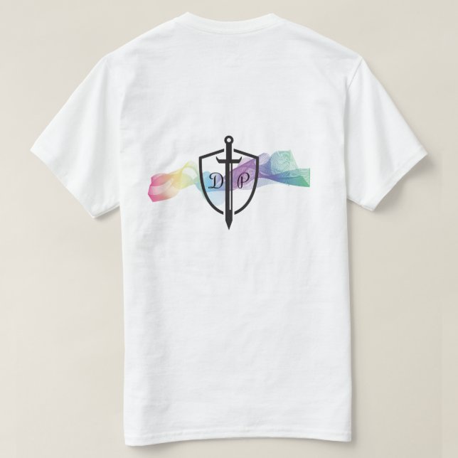 T-shirt Chemise du logo arc-en-ciel DTP (Design dos)