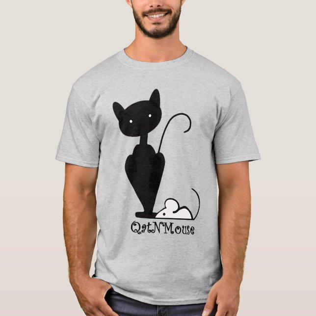 T-shirt Chemise du logo QatNMouse (Devant)