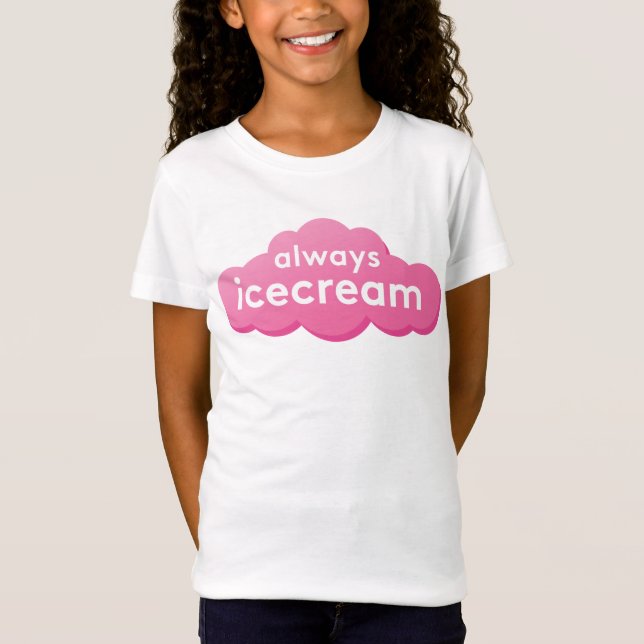 T-Shirt Chemise du logo Toujours Icecream (Devant)
