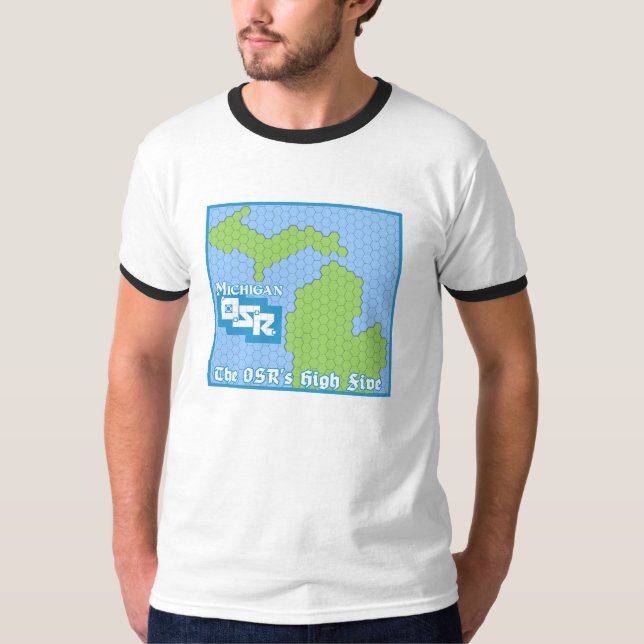 T-shirt Chemise du Michigan OSR Hexcrawl (Devant)