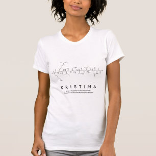 T-shirt Chemise du nom du peptide Kristina
