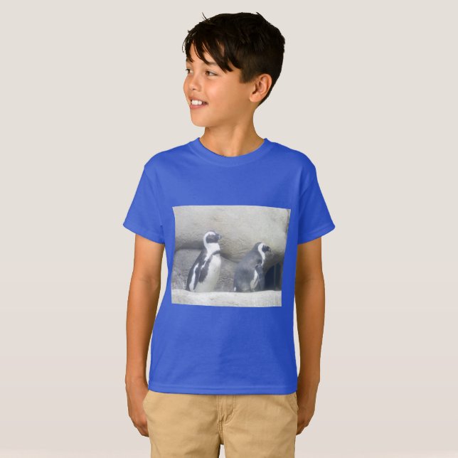 T-shirt Chemise du pingouin des enfants (Devant entier)